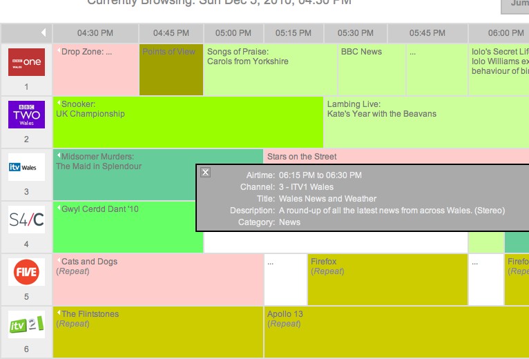 Elkin theme on mythweb with scaled icons