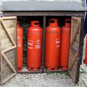 LPG bottles, the bane of a warm house